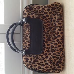 Adrienne Vittadini Pony Hair Leopard Print purse
